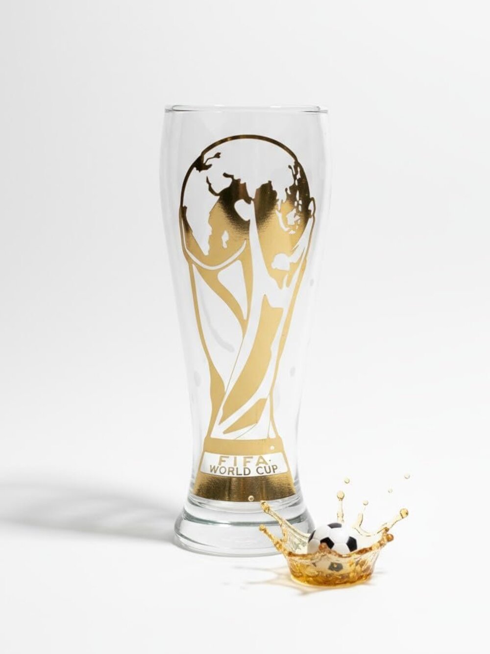 Official FIFA World Cup 2026 Edition 11oz Trophy Beer Glass, Historic Item - Picture 2 of 7